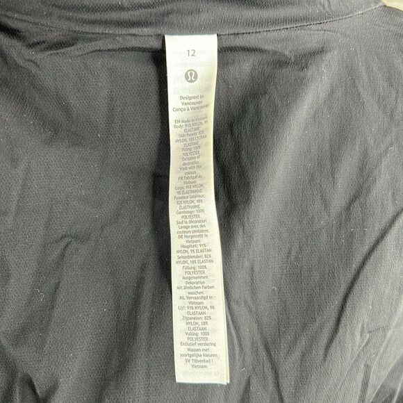 Lululemon Size 12 Push Your Pace Vest in Black - Picture 8 of 9